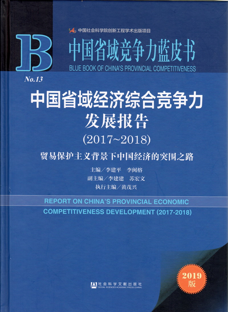 看女人操逼网站中国省域经济综合竞争力发展报告（2017-2018）